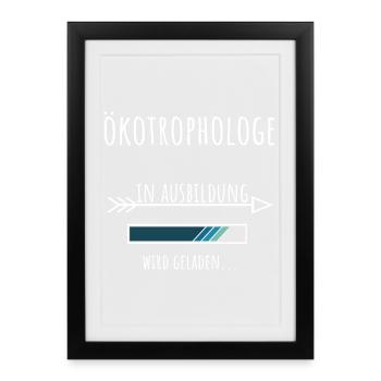 Ecotrophologist Ecotrophology Studies Profession - Framed poster (27 × 37 cm) - black - Front