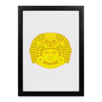 Aztec Dragon King - Framed poster (27 × 37 cm) - black - Front