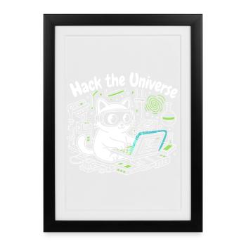 L’univers du crack KatzHacker - Affiche encadrée (27 × 37 cm) - noir - Devant