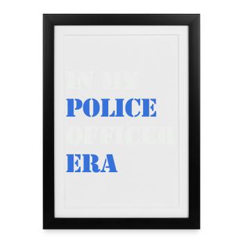 À l’époque de la police - Affiche encadrée (27 × 37 cm) - noir - Devant