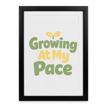 Gentle parenting identity, slow - Framed poster (27 × 37 cm) - black - Front