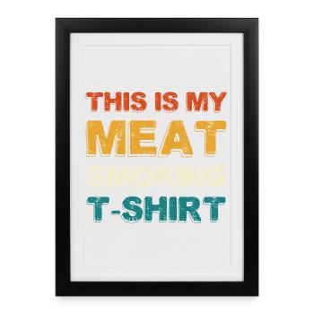 Meat Tuxedo T-Shirt – Grillfreund - Affiche encadrée (27 × 37 cm) - noir - Devant
