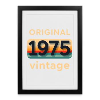 Original 1975 - Framed poster (27 × 37 cm) - black - Front
