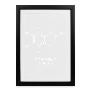 Dopamine Chaser Molecule - Framed poster (27 × 37 cm) - black - Front