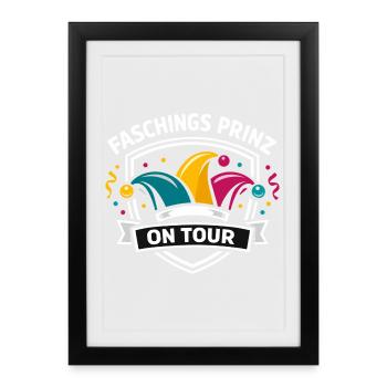 Carnival Prince Carnival Party Confetti - Framed poster (27 × 37 cm) - black - Front