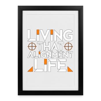Hygiéniste orthodontique Living That Smile Specialist - Affiche encadrée (27 × 37 cm) - noir - Devant