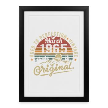 March 1965 - Framed poster (27 × 37 cm) - black - Front
