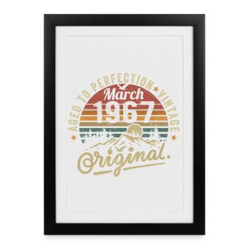 March 1967 - Framed poster (27 × 37 cm) - black - Front