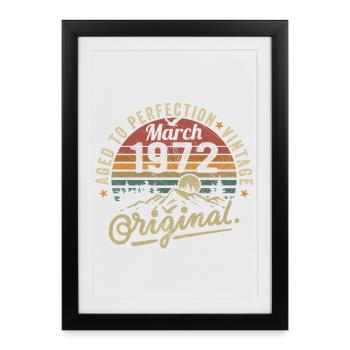 March 1972 - Framed poster (27 × 37 cm) - black - Front