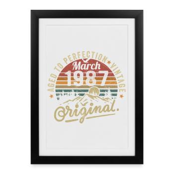 March 1987 - Framed poster (27 × 37 cm) - black - Front