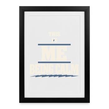 Périménopause Humour Périménopause - Affiche encadrée (27 × 37 cm) - noir - Devant