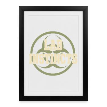 microbiology - Framed poster (27 × 37 cm) - black - Front