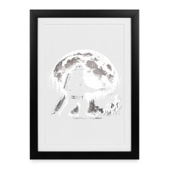 Bigfoot Firefighter - Framed poster (27 × 37 cm) - black - Front
