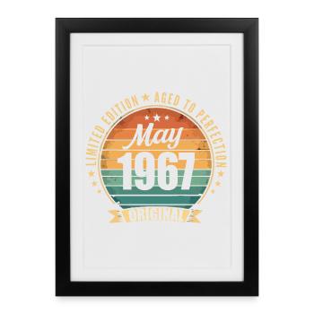 Légende de Mai 1967 Édition Limitée - Affiche encadrée (27 × 37 cm) - noir - Devant