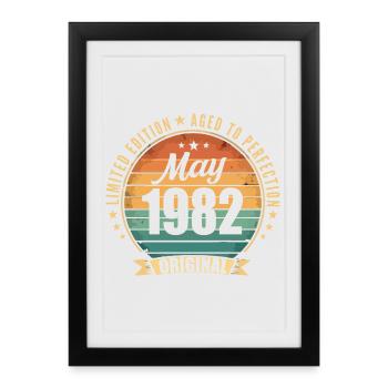 Légende de Mai 1982 Édition Limitée - Affiche encadrée (27 × 37 cm) - noir - Devant