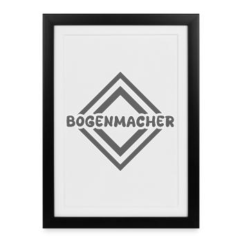 Berufung Bogenmacher - Gerahmtes Poster (27 × 37 cm) - Schwarz - Vorne