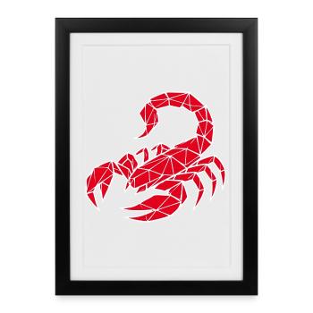 Scorpio – Power & Mystery - Framed poster (27 × 37 cm) - black - Front