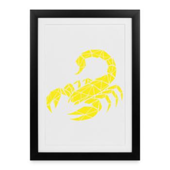 Scorpio – Power & Mystery - Framed poster (27 × 37 cm) - black - Front