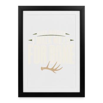 Scale-hunting-scale-hunter-antler-hunting-whitetail - Framed poster (27 × 37 cm) - black - Front
