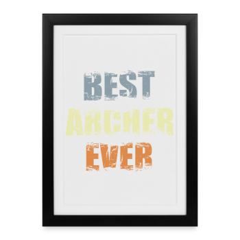 Best Archer of All Time - Framed poster (27 × 37 cm) - black - Front