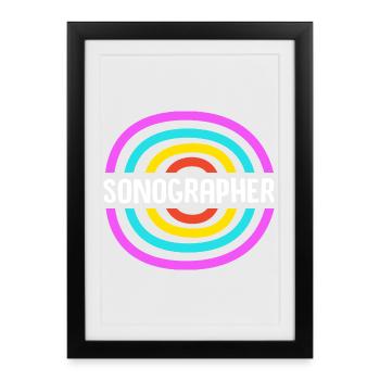Cardiographie Cardiogramme - Affiche encadrée (27 × 37 cm) - noir - Devant