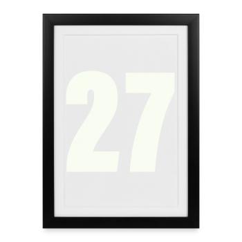 27 - Framed poster (27 × 37 cm) - black - Front