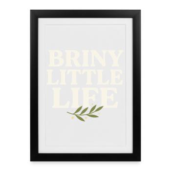 Olive Girl Martini Olive Mediterranean - Framed poster (27 × 37 cm) - black - Front