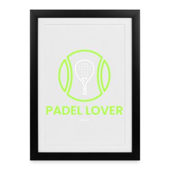 Padel Lover - Framed poster (27 × 37 cm) - black - Front