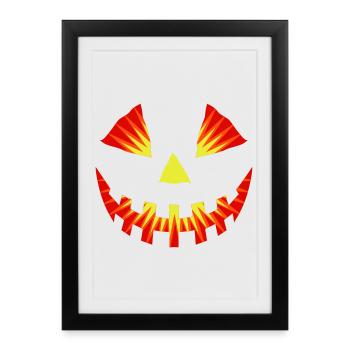 Pumpkin flex - Framed poster (27 × 37 cm) - black - Front