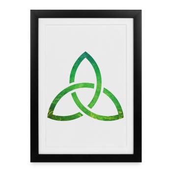 Celtic Knot - Affiche encadrée (27 × 37 cm) - noir - Devant