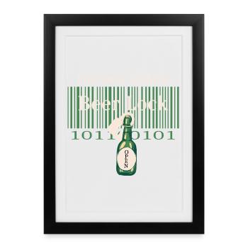 Hacker Beer Castle - Framed poster (27 × 37 cm) - black - Front