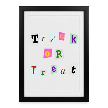 Trick or Treat for Halloween - Framed poster (27 × 37 cm) - black - Front