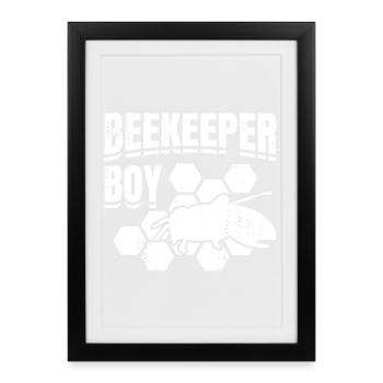Beekeeper Young - Framed poster (27 × 37 cm) - black - Front