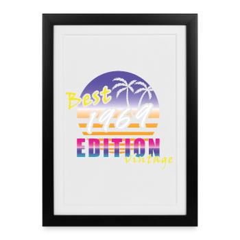 Best Edition 1969 - Gerahmtes Poster (27 × 37 cm) - Schwarz - Vorne