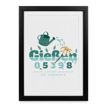Giessen, Hesse - Affiche encadrée (27 × 37 cm) - noir - Devant