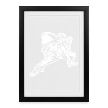 Breakdancer - Affiche encadrée (27 × 37 cm) - noir - Devant