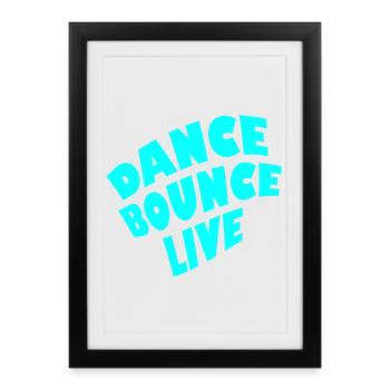Dance Bounce Live - Framed poster (27 × 37 cm) - black - Front