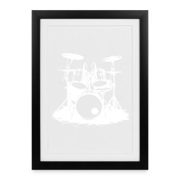 Percussion - Framed poster (27 × 37 cm) - black - Front