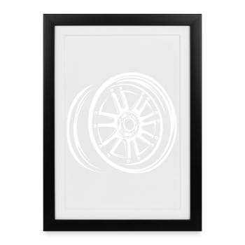 Stylish Tuning Rim – Auto-Design - Framed poster (27 × 37 cm) - black - Front