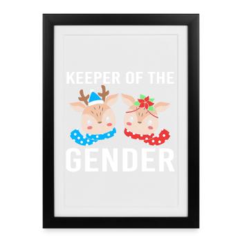 Gardien de la révélation du genre - Affiche encadrée (27 × 37 cm) - noir - Devant