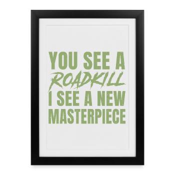 taxidermy for taxidermist design  - Framed poster (27 × 37 cm) - black - Front