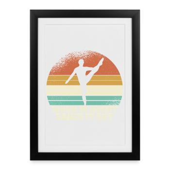 Dance of Doubt Retro Sunset - Framed poster (27 × 37 cm) - black - Front