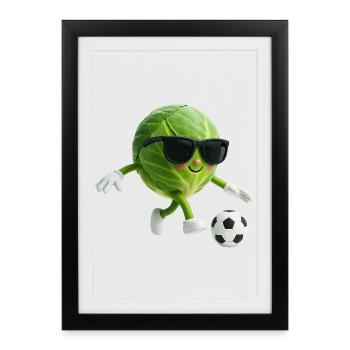 Football Kohl - Framed poster (27 × 37 cm) - black - Front