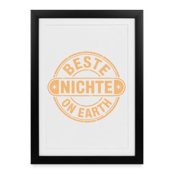 Meilleure nièce - Affiche encadrée (27 × 37 cm) - noir - Devant
