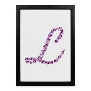 Symphonie des Fleurs - Affiche encadrée (27 × 37 cm) - noir - Devant