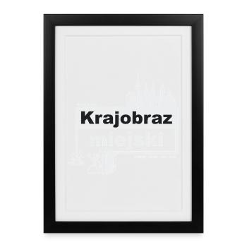 Stadtbild - polnisch - ready when you are - Gerahmtes Poster (27 × 37 cm) - Schwarz - Vorne