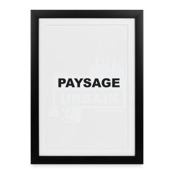 Stadtbild - französisch - ready when you are - Gerahmtes Poster (27 × 37 cm) - Schwarz - Vorne