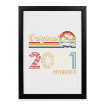 25e anniversaire Original janvier 2001 - Affiche encadrée (27 × 37 cm) - noir - Devant