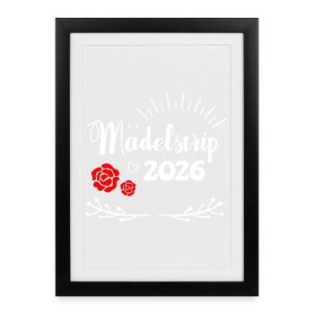 Girl Trip 2026 Gir des filles Strip des filles Strip des filles - Affiche encadrée (27 × 37 cm) - noir - Devant
