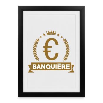 Banker | Banking | Finance - Framed poster (27 × 37 cm) - black - Front